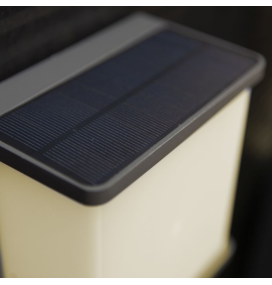 Aplique led solar de pared Lutec Doblo con sensor de movimiento