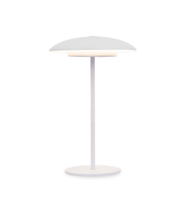 Lámpara de mesa led Newgarden Sardinia 30 con batería recargable blanca