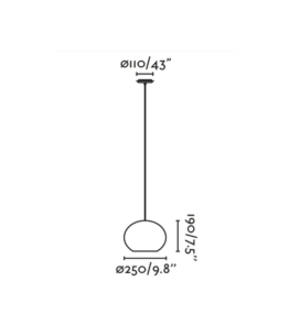 Lámpara colgante Faro Haka Ø250 E27