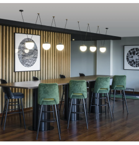 Lámpara colgante Faro Mine Space 3 luces gris oscuro