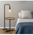 Lámpara de pie Faro Guest negra E27