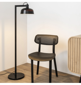 Lámpara de pie Faro Tatawin negra E27