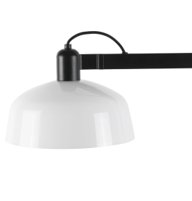 Lámpara de pie Faro Tatawin negra y blanca E27