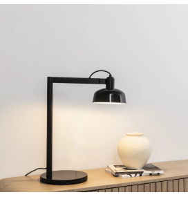 Lámpara de sobremesa Faro Tatawin negra E27