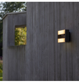 Aplique led de pared Lutec Conroy 17,8W antracita giratorio