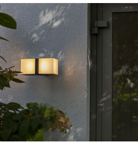 Aplique de pared led Lutec Cuba 24,4W negro