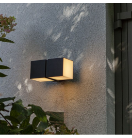 Aplique de pared led Lutec Cuba 24,4W negro