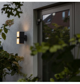 Aplique de pared led Lutec Cuba 24,4W negro