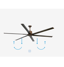 Ventilador de techo Faro Andros marrón DC Ø213,3cm