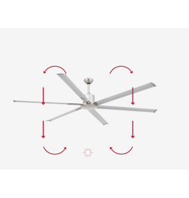 Ventilador de techo Faro Andros marrón DC Ø213,3cm