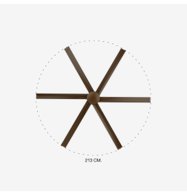 Ventilador de techo Faro Andros marrón DC Ø213,3cm