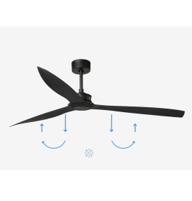 Ventilador de techo Faro Just fan negro