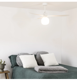 Ventilador de techo led Faro Amelia Ball blanco 20W