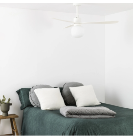 Ventilador de techo led Faro Amelia Ball blanco 20W