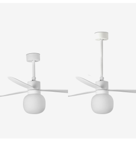 Ventilador de techo led Faro Amelia Ball blanco 20W