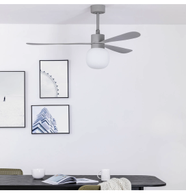 Ventilador de techo led Faro Amelia Ball gris 20W