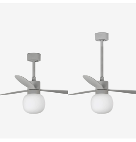 Ventilador de techo led Faro Amelia Ball gris 20W