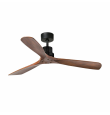 Ventilador de techo Faro Lantau negro y marrón Ø132cm DC