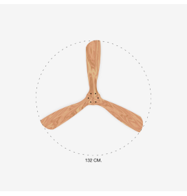 Ventilador de techo Faro Lantau negro y marrón Ø132cm DC