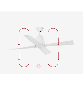 Ventilador de techo Faro Typhoon sin luz blanco