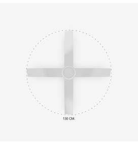 Ventilador de techo Faro Typhoon sin luz blanco