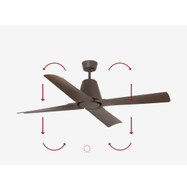 Ventilador de techo Faro Typhoon sin luz marrón