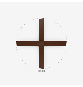 Ventilador de techo Faro Typhoon sin luz marrón