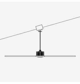 Ventilador de techo Faro Typhoon sin luz marrón