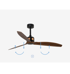 Ventilador de techo Faro Copper negro y marrón