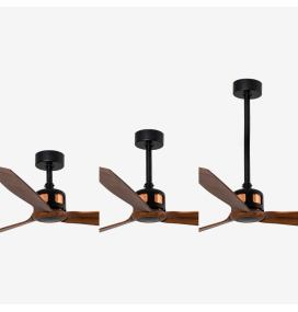 Ventilador de techo Faro Copper negro y marrón