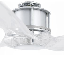 Ventilador de techo Faro Just fan transparente Ø128cm