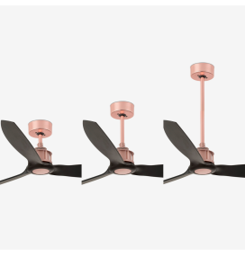 Ventilador de techo Faro Just fan cobre y negro Ø128cm