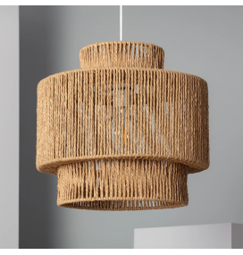 Lámpara colgante Naike fibras naturales E27