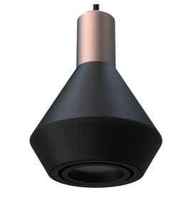 Lámpara colgante led Sulion Lua negra 