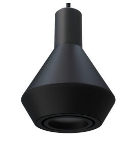 Lámpara colgante led Sulion Lua negra 