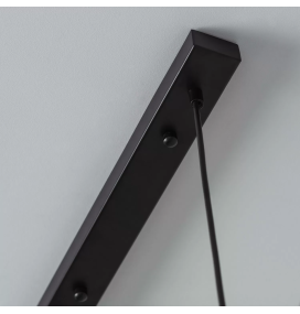 Lámpara colgante decorativa Sara 3xE27 negra