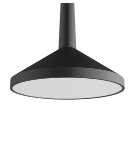 Lámpara colgante led Sulion Rita negra 7W