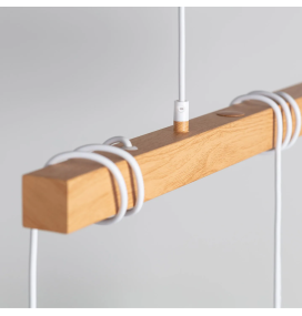 Lámpara colgante decorativa Sara 3xE27 blanca