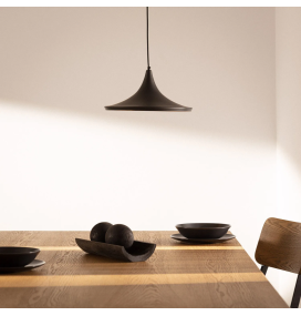 Lámpara colgante decorativa Sheila E27 negra