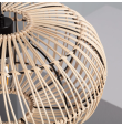 Lámpara colgante decorativa Aria ratán E27