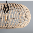 Lámpara colgante decorativa Aria ratán E27