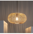 Lámpara colgante decorativa Aria ratán E27