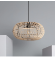 Lámpara colgante decorativa Aria ratán E27
