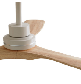 Ventilador de techo Sulion Nati sin luz níquel y madera 107cm