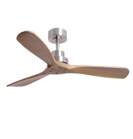 Ventilador de techo Sulion Nati sin luz blanco y madera 107cm