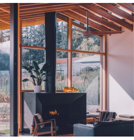 Ventilador de techo Sulion Nova XXL negro y madera