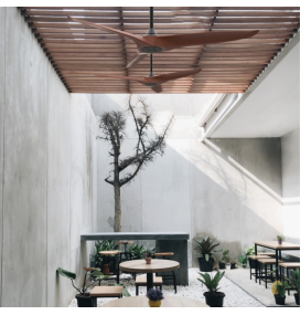 Ventilador de techo Sulion Nova XXL negro y madera