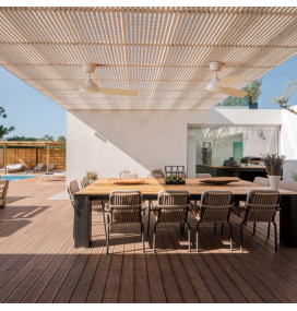 Ventilador de techo led Dana 24W IP66 blanco