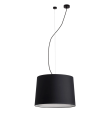 Lámpara colgante decorativa Faro Conga E27 negra