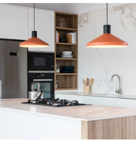 Lámpara colgante decorativa Faro Kombo E27 Ø40cm terracota